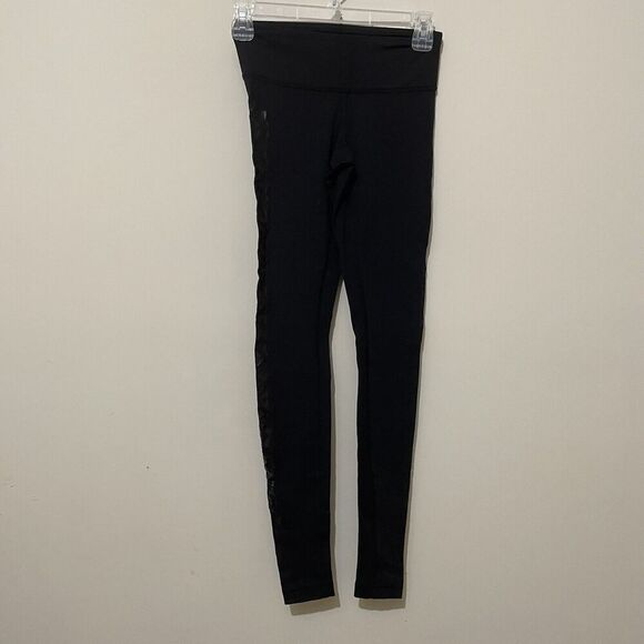 Lululemon Wunder Under Aztec Print Side Panel Full Legging 2 Pants Black - Picture 2 of 12